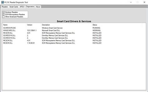 smart card reader test software|smart card test tool.